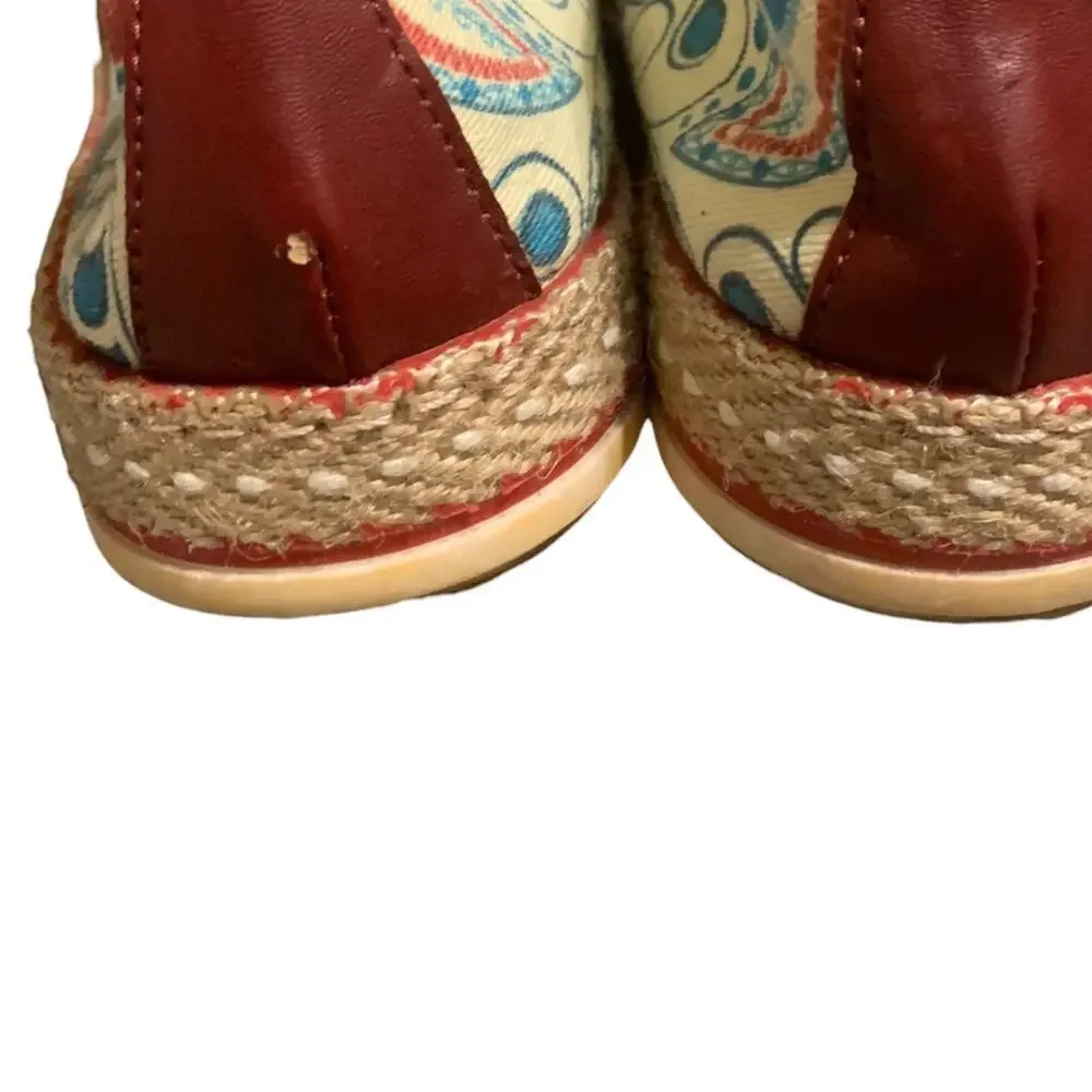 Goby Espadrilles Flats Geometric‎ Paisley Pattern US Size 9 (EU 40)